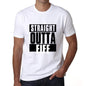 Straight Outta Fife Mens Short Sleeve Round Neck T-Shirt 00027 - White / S - Casual