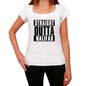 Straight Outta Halifax Womens Short Sleeve Round Neck T-Shirt 00026 - White / Xs - Casual