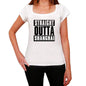 Straight Outta Shanghai Womens Short Sleeve Round Neck T-Shirt 00026 - White / Xs - Casual