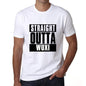 Straight Outta Wuxi Mens Short Sleeve Round Neck T-Shirt 00027 - White / S - Casual
