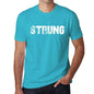 Strung Mens Short Sleeve Round Neck T-Shirt 00020 - Blue / S - Casual