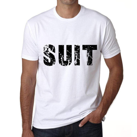 Suit Mens T Shirt White Birthday Gift 00552 - White / Xs - Casual