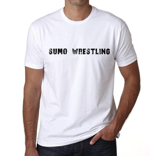 Sumo Wrestling Mens T Shirt White Birthday Gift 00552 - White / Xs - Casual