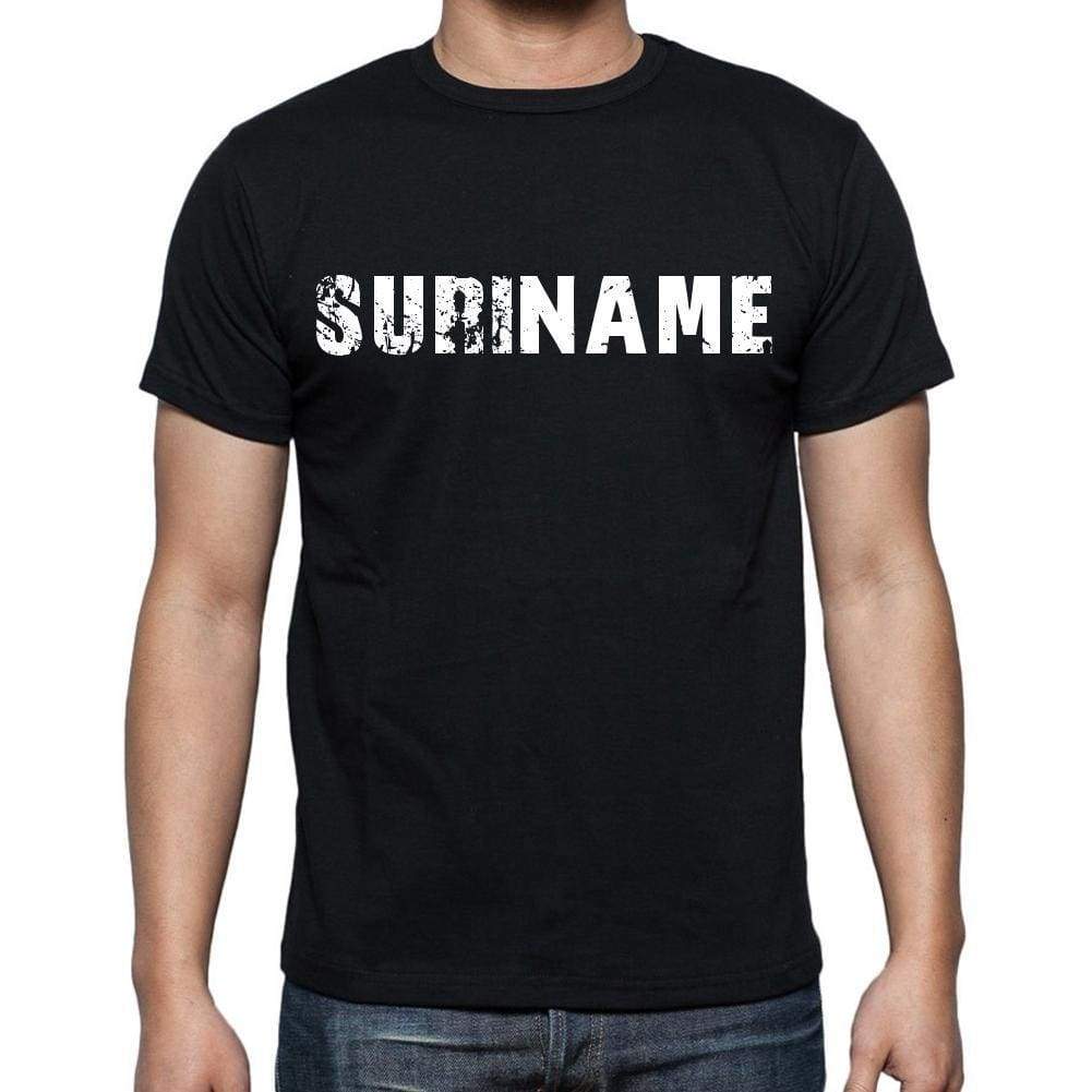 Suriname T-Shirt For Men Short Sleeve Round Neck Black T Shirt For Men - T-Shirt