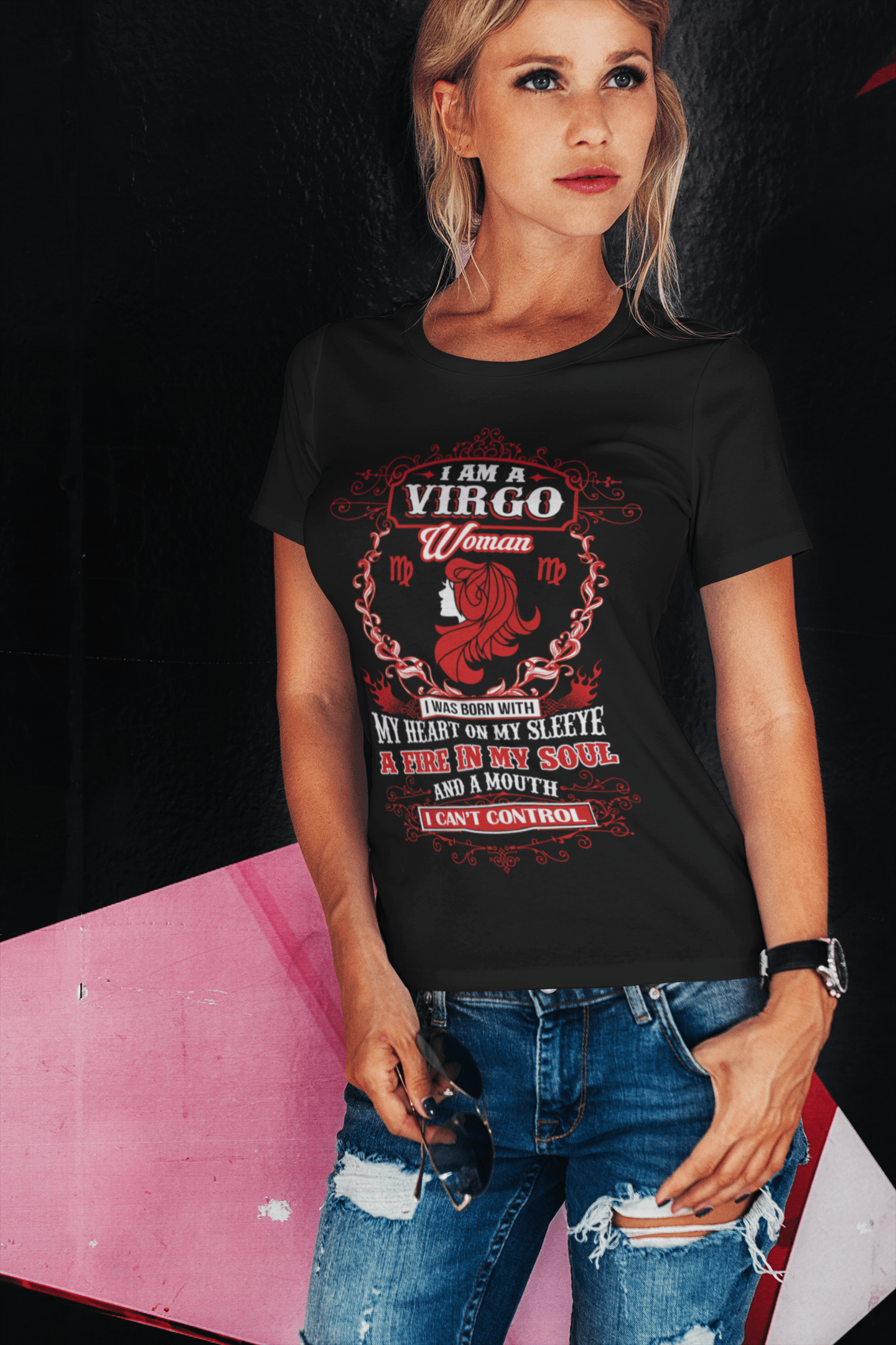 ULTRABASIC Women's Organic T-Shirt I am a Virgo Woman - Funny Zodiac Shirt