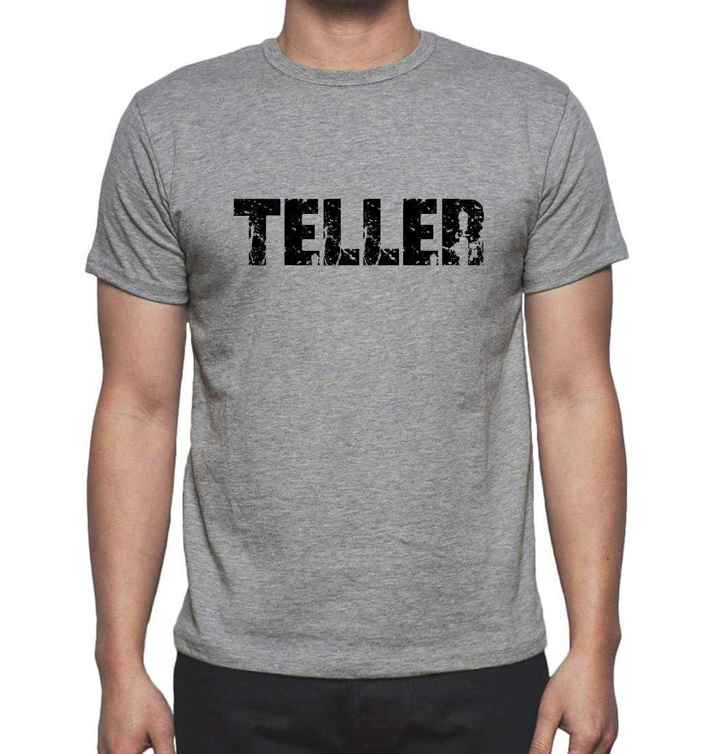 Teller Grey Mens Short Sleeve Round Neck T-Shirt 00018 - Grey / S - Casual