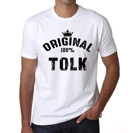 Tolk 100% German City White Mens Short Sleeve Round Neck T-Shirt 00001 - Casual