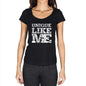 Unique Like Me Black Womens Short Sleeve Round Neck T-Shirt - Black / Xs - Casual