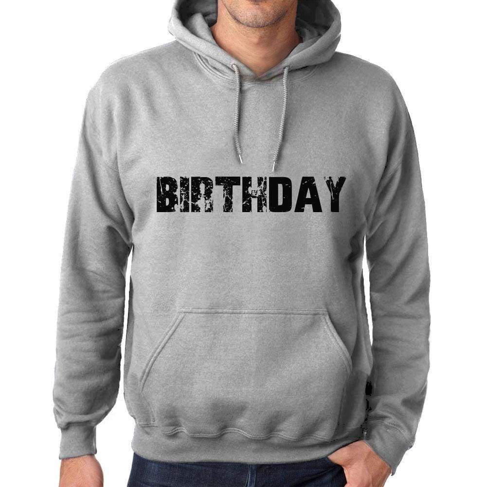 Unisex Printed Graphic Cotton Hoodie Popular Words Birthday Grey Marl - Grey Marl / Xs / Cotton - Hoodies