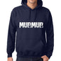 Unisex Printed Graphic Cotton Hoodie Popular Words Murmur French Navy - French Navy / Xs / Cotton - Hoodies