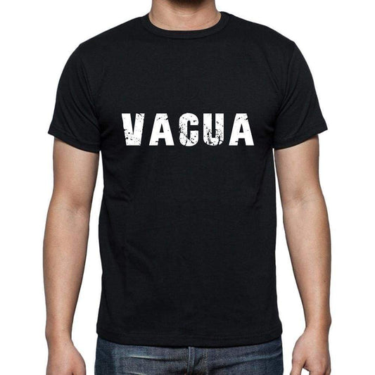 vacua <span>Men's</span> <span>Short Sleeve</span> <span>Round Neck</span> T-shirt , 5 letters Black , word 00006 - ULTRABASIC