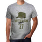 Veteran Since 27 Mens T-Shirt Grey Birthday Gift 00435 - Grey / S - Casual