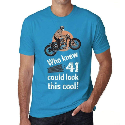 Who Knew 41 Could Look This Cool Mens T-Shirt Blue Birthday Gift 00472 - Blue / Xs - Casual