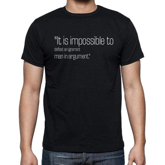 William G. Mcadoo Quote T Shirts It Is Impossible To T Shirts Men Black - Casual