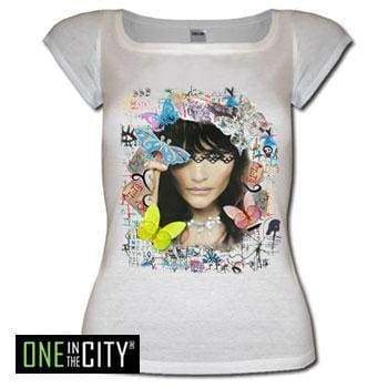 Womens T-Shirt One In The City Butterfly Short-Sleeve Top