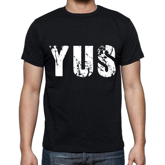 Yus Men T Shirts Short Sleeve T Shirts Men Tee Shirts For Men Cotton Black 3 Letters - Casual